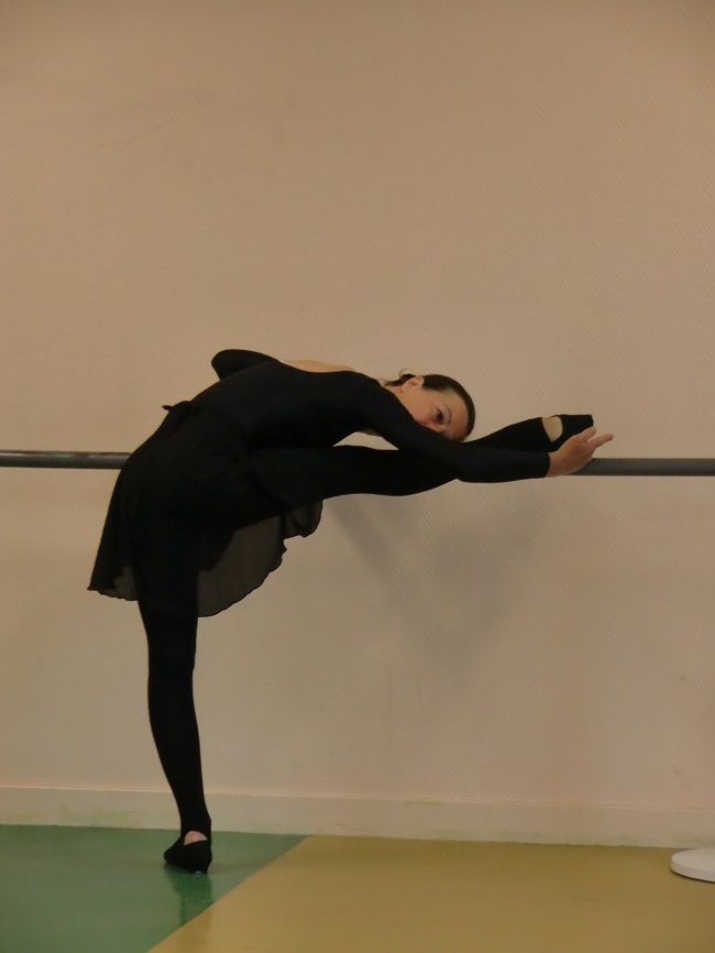 Travail de mont�e de jambe et de souplesse